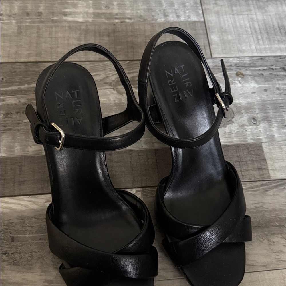 NATURALIZER Morgan Dress Black Sandal Heels size 9.5 - Picture 4 of 7